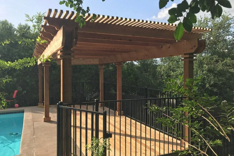 Pergolas Built to Weather Texas Storms and Time